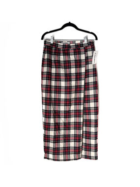 NWT Vtg J. London 8 Plaid Midi Skirt 100% Wool Pencil Skirt Dark Academia Preppy